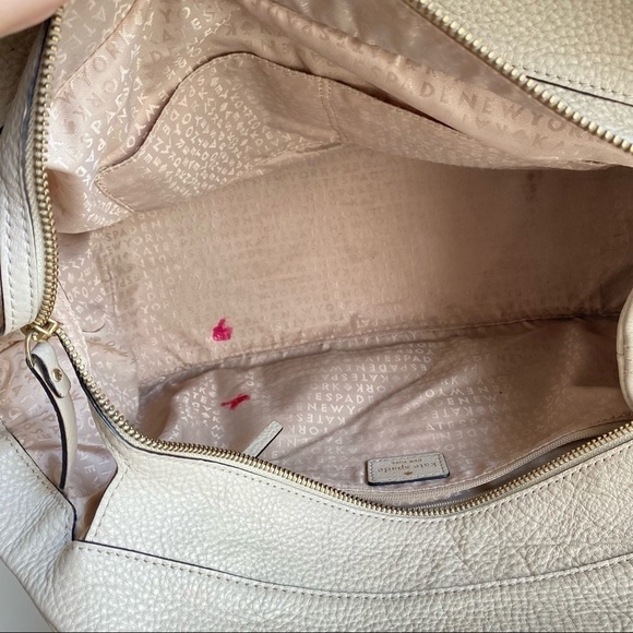 Kate Spade Hobo Bag Berkshire Stevie Purse Y2K Soft Slouchy Real Leather Satchel - Picture 11 of 16